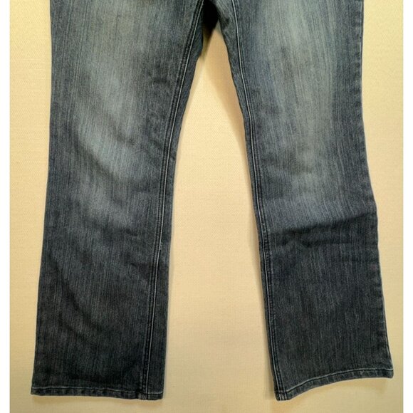Chicos Platinum Womens Denim Regular Fit Straight Leg Jeans Size 1.5 Medium Pant - Picture 5 of 12